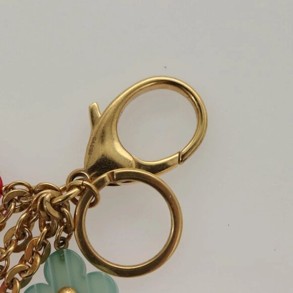 LOUIS VUITTON Porte Cles Pop Flower Charm Metal Multicolor M66144 LV Auth BA3797 - Picture 10 of 11